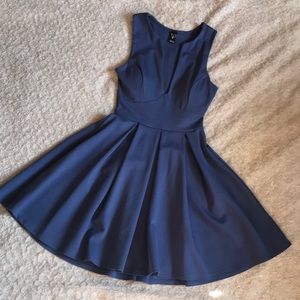 NWOT Blue A-line Skater Dress